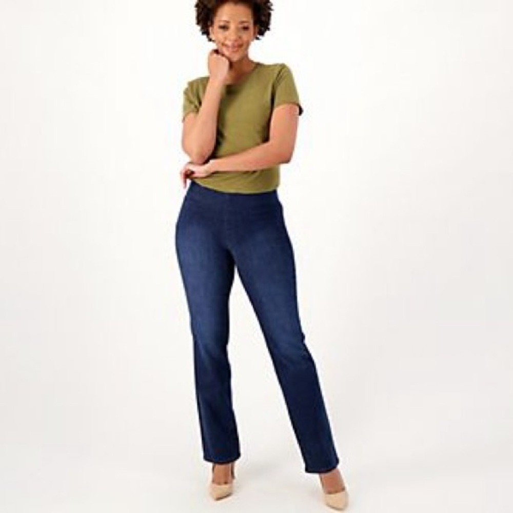 NYDJ Sculpt-Her Lift Tuck Bootcut Jeans Women's S Dark Wash stretch denim
